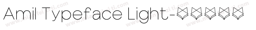 Amil Typeface Light字体转换